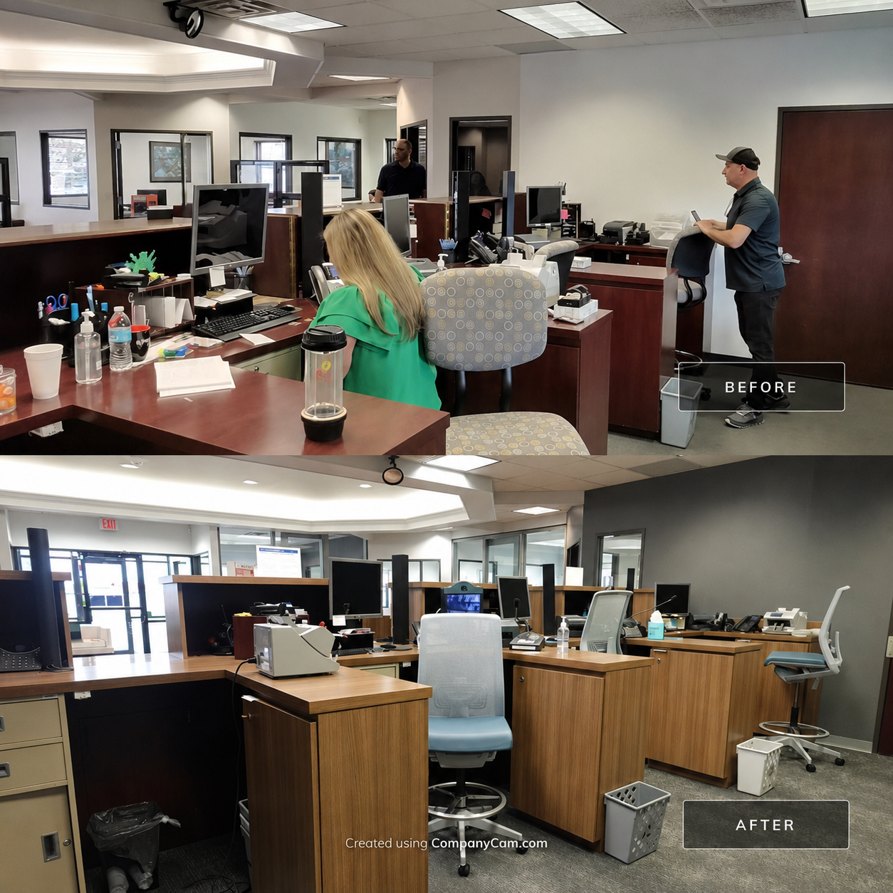 Before and after comparison of commercial facility improvement 10